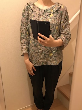 「A part by（アパートバイ）のアイテム（セットアップ）」を使った、mi_hoさん（レディース・157cm）の夏コーディネート