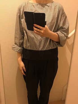 「A part by（アパートバイ）のアイテム（セットアップ）」を使った、mi_hoさん（レディース・157cm）の夏コーディネート