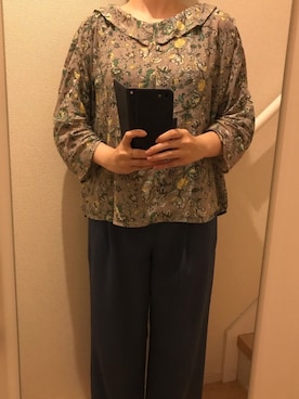 「UNIQLO（ユニクロ）のアイテム（セットアップ）」を使った、mi_hoさん（レディース・157cm）の夏コーディネート