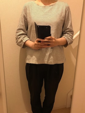 「A part by（アパートバイ）のアイテム（セットアップ）」を使った、mi_hoさん（レディース・157cm）の秋コーディネート