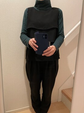 「A part by（アパートバイ）のアイテム（セットアップ）」を使った、mi_hoさん（レディース・157cm）の秋コーディネート