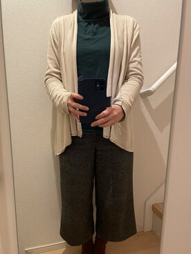 「無印良品」｜mi_hoさん（レディース・157cm）の冬コーディネート