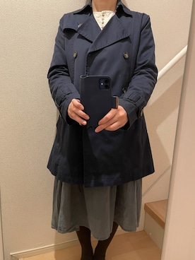 「frames RAY CASSIN（フレームスレイカズン）のアイテム（その他アウター）」を使った、mi_hoさん（レディース・157cm）の春コーディネート