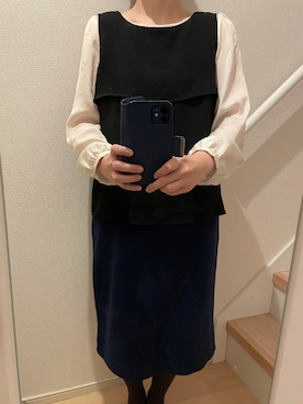 「A part by（アパートバイ）のアイテム（セットアップ）」を使った、mi_hoさん（レディース・157cm）の春コーディネート