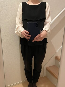 「A part by（アパートバイ）のアイテム（セットアップ）」を使った、mi_hoさん（レディース・157cm）の春コーディネート