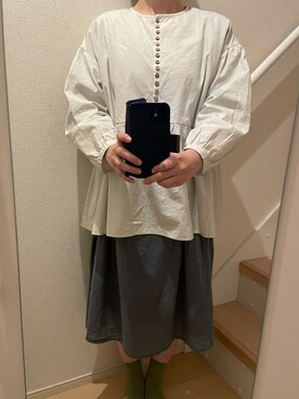 「frames RAY CASSIN（フレームスレイカズン）のアイテム（その他アウター）」を使った、mi_hoさん（レディース・157cm）の春コーディネート