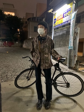 「STACY ADAMS（ステイシーアダムス）のアイテム」を使った、Kazuki さん（メンズ・170cm）の秋コーディネート