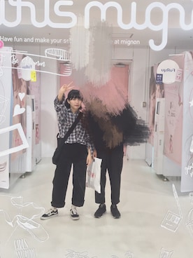 「ohotoro」｜「アイテム（スラックス）」を使った、공 ( gon ）さん（レディース・160cm）の秋コーディネート