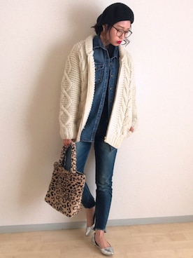 𓇼A Y A𓇼さん（レディース・152cm）の冬コーディネート