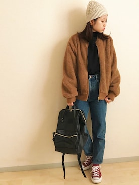 𓇼A Y A𓇼さん（レディース・152cm）の冬コーディネート