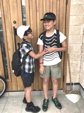 hina★itsu0812さん（キッズ・140cm）の夏コーディネート