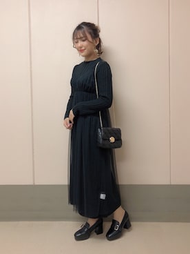 「Heather（ヘザー）のアイテム（ワンピース/ドレス）」を使った、S A E (tanapi)さん（レディース・158cm）の秋コーディネート