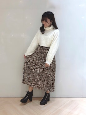 「ダルメシアン柄」｜S A E (tanapi)さん（レディース・158cm）の秋コーディネート