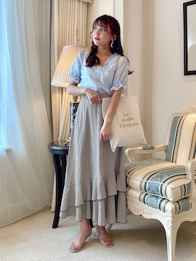 「テンセル」｜S A E (tanapi)さん（レディース・158cm）の春コーディネート