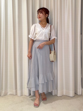 「テンセル」｜S A E (tanapi)さん（レディース・158cm）の春コーディネート