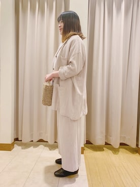 「Samansa Mos2（サマンサ モスモス）のアイテム（テーラードジャケット）」を使った、SM2 olohuone  バル小山店さん（レディース・162cm）の春コーディネート