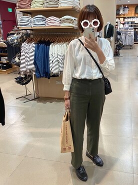 「MUJI」｜「アイテム（腕時計）」を使った、am02ooxxさん（レディース・158cm）の秋コーディネート