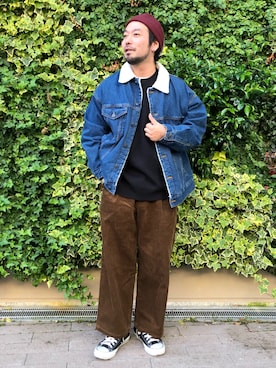「WEGO（ウィゴー）のアイテム（デニムジャケット）」を使った、金城直輝さん（メンズ・170cm）の秋コーディネート