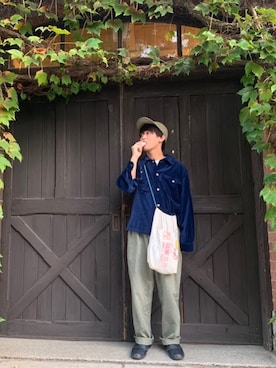 「trinity（トリニティ）のアイテム」を使った、ｭｩｬまん🐷さん（メンズ・168cm）の秋コーディネート