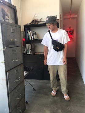 「trinity（トリニティ）のアイテム」を使った、ｭｩｬまん🐷さん（メンズ・168cm）の秋コーディネート