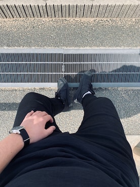 「fragment design（フラグメントデザイン）のアイテム（腕時計）」を使った、白衣のペテン師さん（メンズ・177cm）の春コーディネート