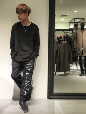 「JULIEN DAVID（ジュリエンデビッド）のアイテム（パンツ）」を使った、ゆうたさん（メンズ・170cm）の冬コーディネート