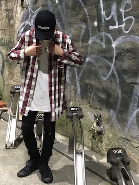 「HL（エイチエル）のアイテム」を使った、ゆうたさん（メンズ・170cm）の春コーディネート