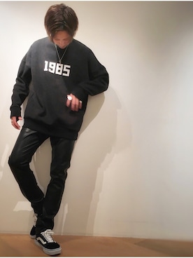 「CLANE（クラネ）のアイテム（スウェット）」を使った、ゆうたさん（メンズ・170cm）の秋コーディネート