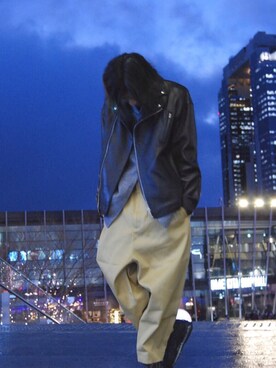 「SHINYAKOZUKA（シンヤコヅカ）のアイテム（テーラードジャケット）」を使った、ゆうたさん（メンズ・170cm）の冬コーディネート