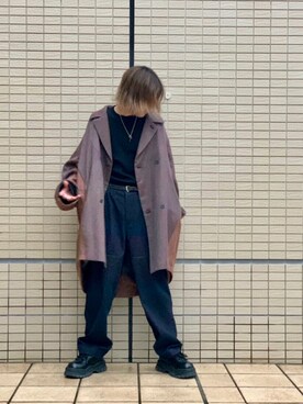 「シンヤコズカ」｜「アイテム（ジャケット/アウター）」を使った、ゆうたさん（メンズ・170cm）の秋コーディネート