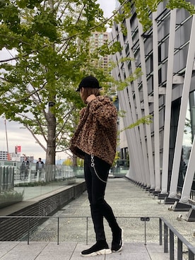「Lui's（ルイス）のアイテム（ウォレットチェーン）」を使った、ゆうたさん（メンズ・170cm）の秋コーディネート