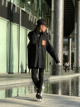 「CPH（シーピーエイチ）のアイテム（キャップ）」を使った、ゆうたさん（メンズ・170cm）の秋コーディネート