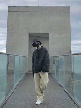 「OAMC（オーエーエムシー）のアイテム（ジャケット/アウター）」を使った、ゆうたさん（メンズ・170cm）の春コーディネート