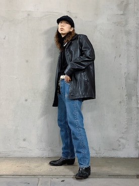 「アイテム（ハンチング/ベレー帽）」を使った、KAIさん（メンズ・174cm・20代）の冬コーディネート