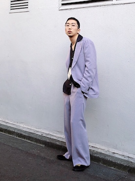 「アイテム（サンダル）」を使った、KAIさん（メンズ・174cm）の冬コーディネート