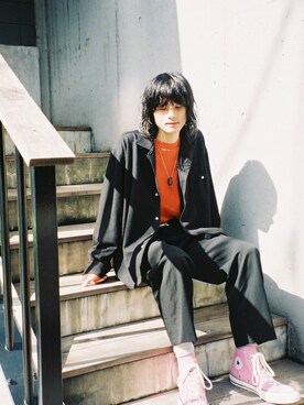 「Yohji Yamamoto（ヨウジヤマモト）のアイテム（その他アウター）」を使った、shooookiさん（メンズ・174cm）の冬コーディネート