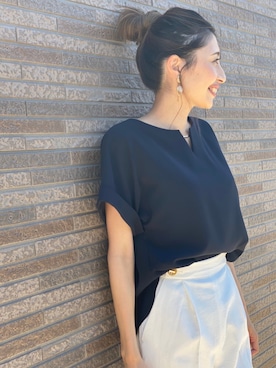 「TONAL（トーナル）のアイテム」を使った、TONALさん（レディース・160cm）の夏コーディネート