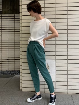 「TONAL（トーナル）のアイテム」を使った、TONALさん（レディース・160cm）の夏コーディネート