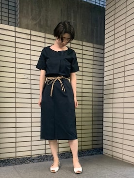 「TONAL（トーナル）のアイテム（スカート）」を使った、TONALさん（レディース・160cm）の夏コーディネート
