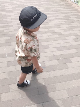 「SASSON（サッソーン）のアイテム」を使った、モリコさん（キッズ・80cm）の夏コーディネート