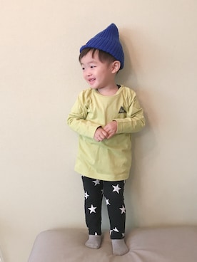 「2歳3ヶ月」｜「アイテム（その他）」を使った、モリコさん（キッズ・80cm）の冬コーディネート