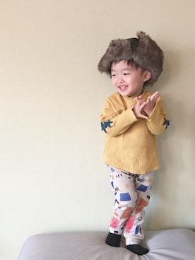 「2歳3ヶ月」｜「アイテム（その他）」を使った、モリコさん（キッズ・80cm）の冬コーディネート