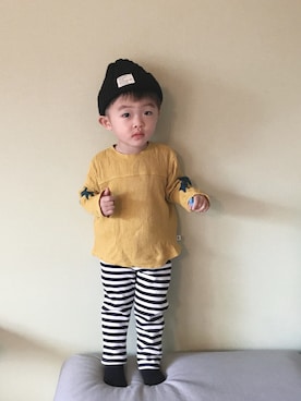 「2歳5ヶ月」｜「アイテム（その他）」を使った、モリコさん（キッズ・80cm）の冬コーディネート