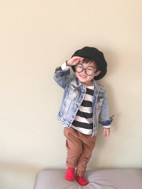 モリコさん（キッズ・80cm）の春コーディネート