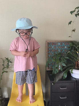 「2歳10ヶ月」｜「アイテム（その他）」を使った、モリコさん（キッズ・80cm）の夏コーディネート