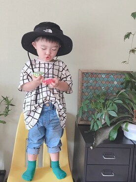 「2歳10ヶ月」｜「アイテム（その他）」を使った、モリコさん（キッズ・80cm）の夏コーディネート