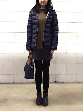 「ESPRIT（エスプリ）のアイテム（ジャケット/アウター）」を使った、Lizzyさん（レディース・160cm）の冬コーディネート