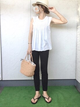 かおるさん（レディース・155cm）の夏コーディネート
