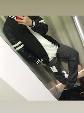 「古着屋さん」｜「アイテム（ジャケット/アウター）」を使った、akiさん（メンズ・171cm）の春コーディネート