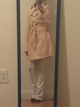 「trench_coat」｜DiDiさん（レディース・157cm）の秋コーディネート